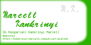 marcell kankrinyi business card